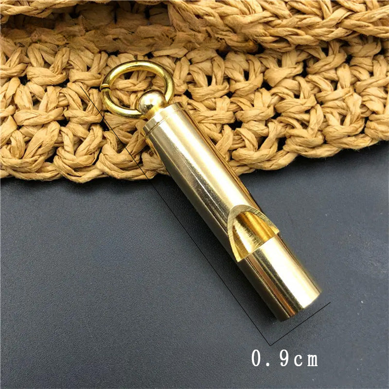 Wholesale Brass Whistle Bamboo Keychain