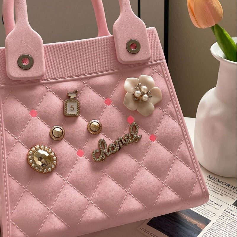 Wholesale EVA Niche Creative Fashion DIY Diamond Grid Handbag