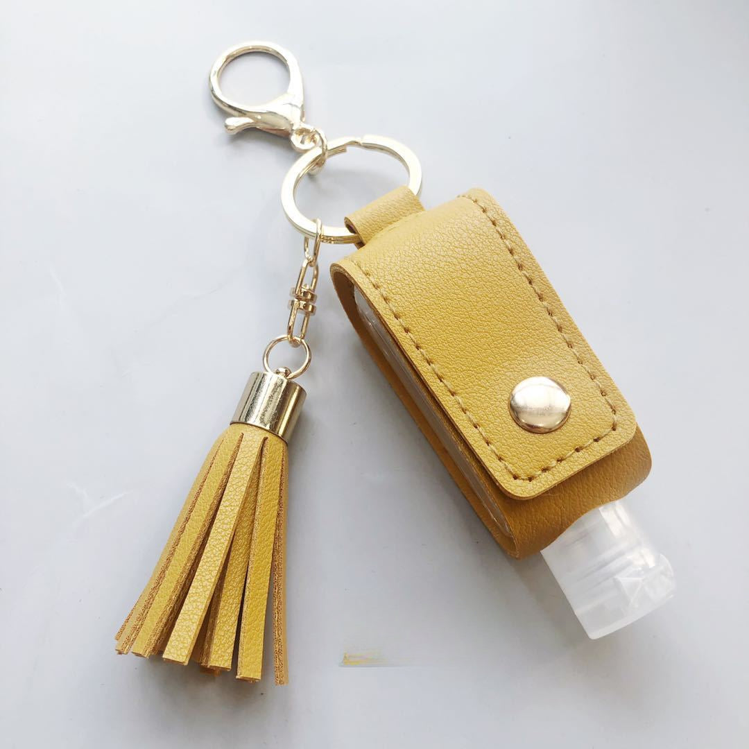 Wholesale Leather Case Perfume Bottle Storage Bag T-shaped Bottle Key Ring