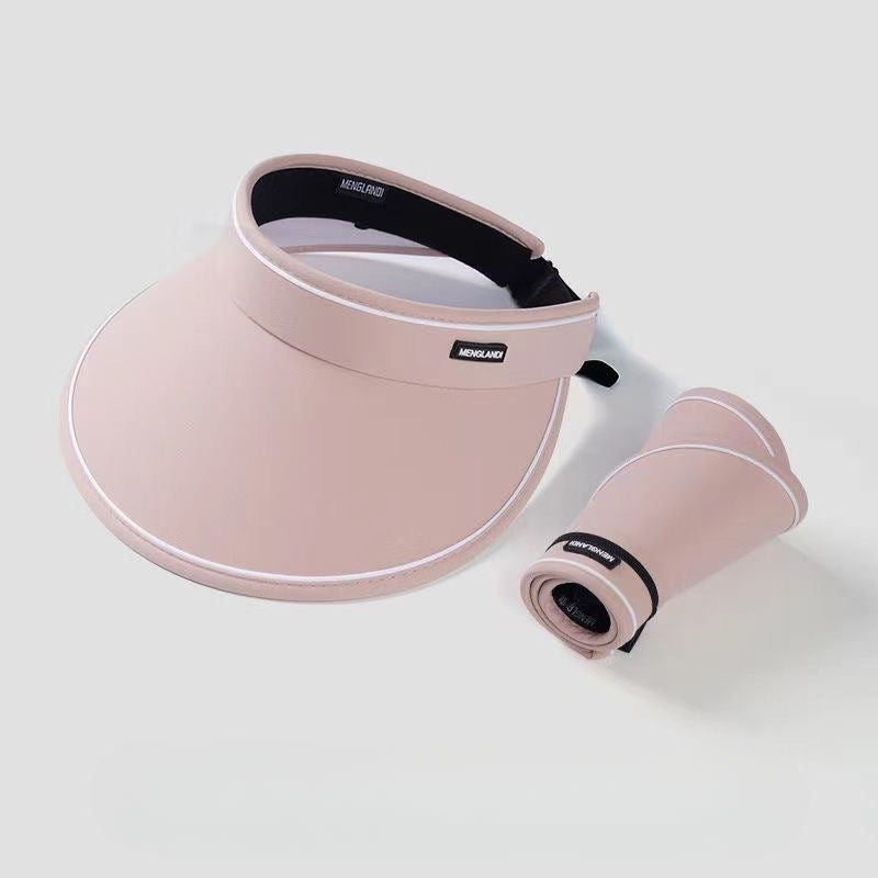 Wholesale of Large Eave Folding Hollow Top Cotton Sun Protection Caps