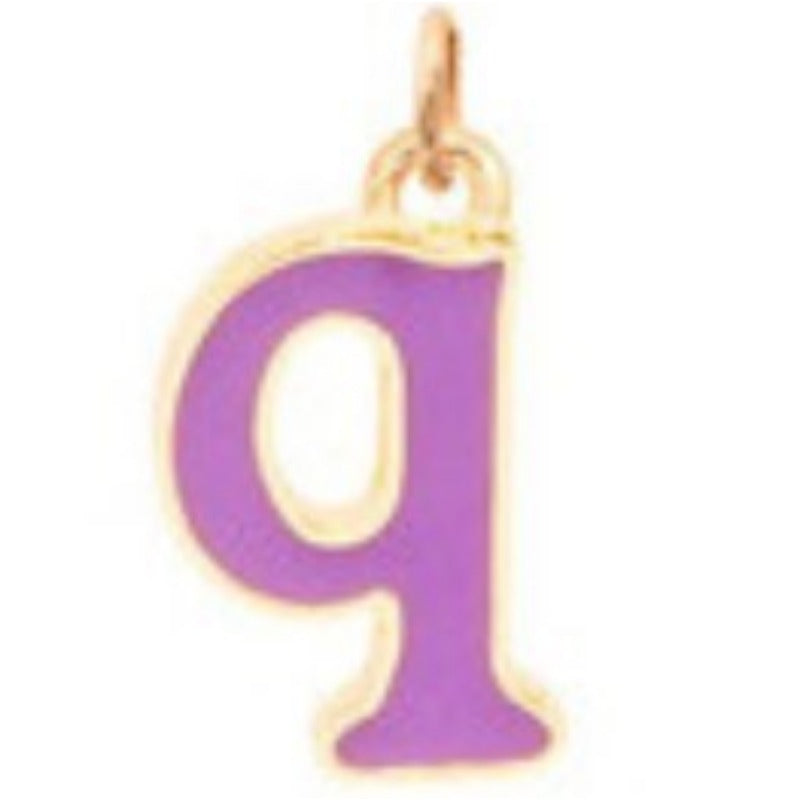 Wholesale Candy Colored Letter Titanium Steel Necklaces