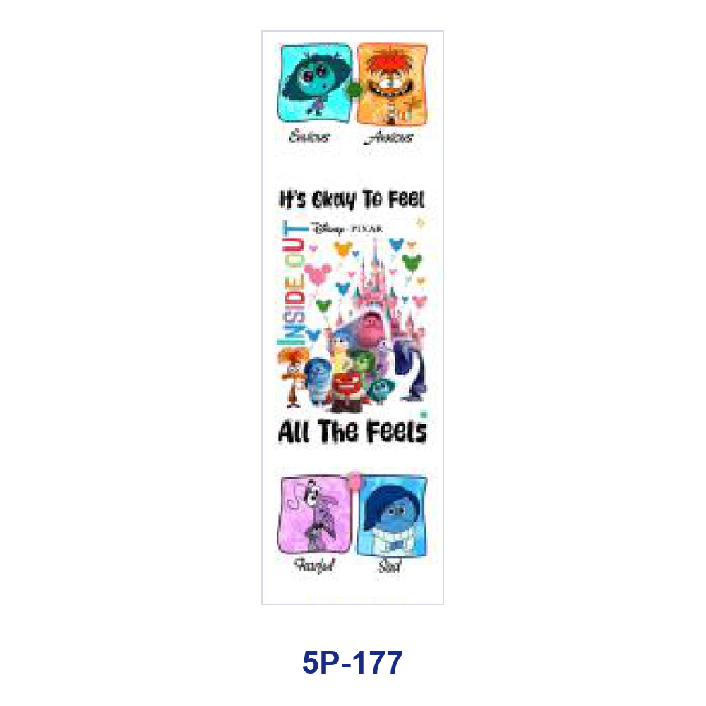 Wholesale 2/ 8/ 16pcs Cute Whimsy Colorful Cartoon Element Print Pen and Bookmark Stickers UV DTF Wraps OLY Exclusive