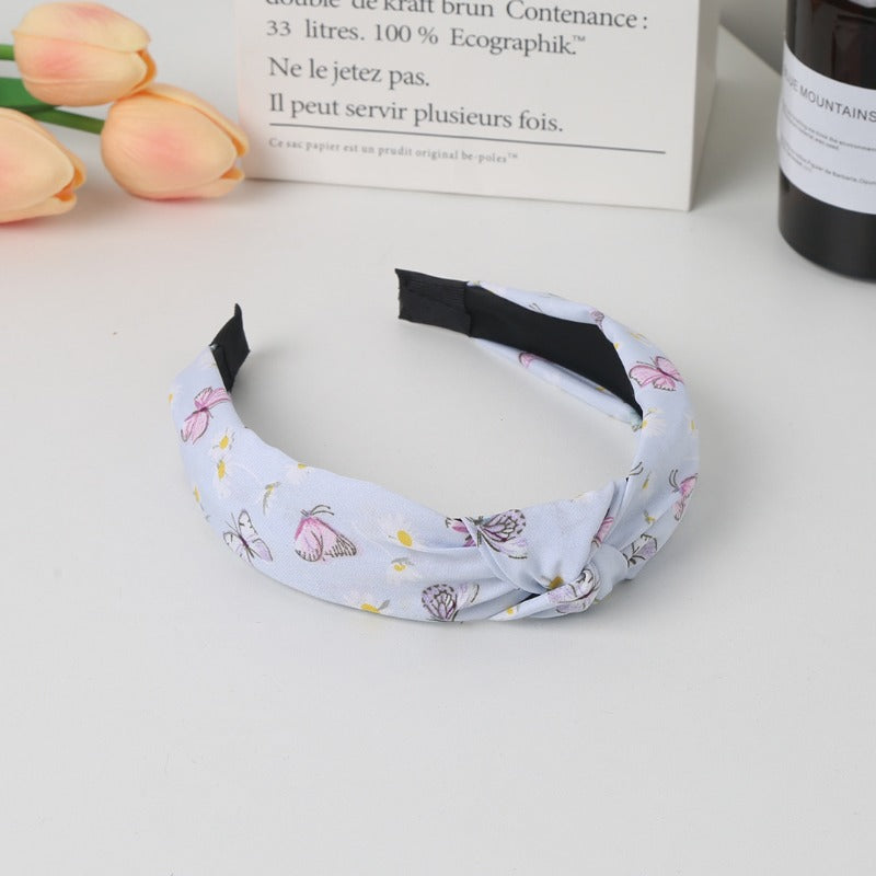 Wholesale Fabric Cross Minimalist Wide Edge Headband