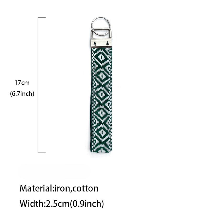 Wholesale Cotton Western Ethnic Wind Handmade Pendant Retro Wristband Keychain