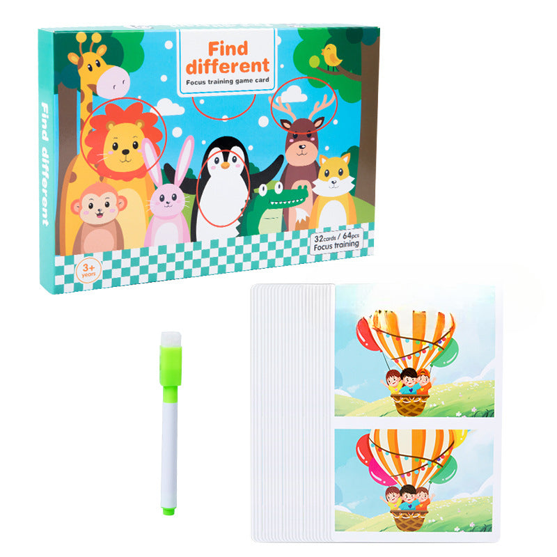 Wholesale Children's Cards To Find Different Paper Puzzle Toys