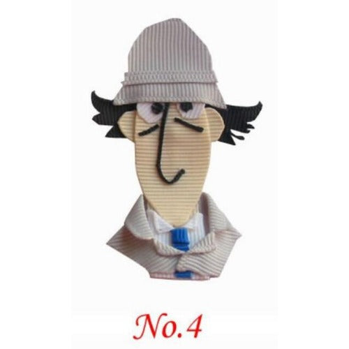 Wholesale of 10pcs Circus Clown Fabric Children's Hair Clips