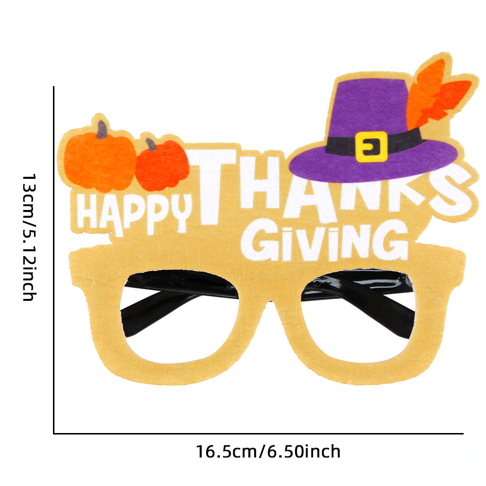 Wholesale Thanksgiving Children's and Adult Party Decoration Supplies Festival Turkey Style Eyeglass Frame