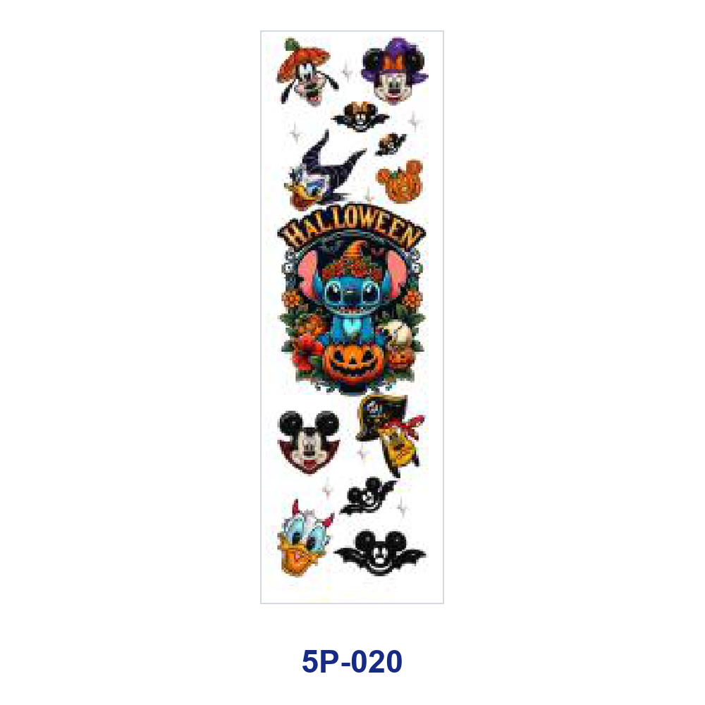 Wholesale 2/ 8/ 16pcs  Pumpkin Bat Ghost Spooky Gothic Print Pen and Bookmark Stickers UV DTF Wraps OLY Exclusive
