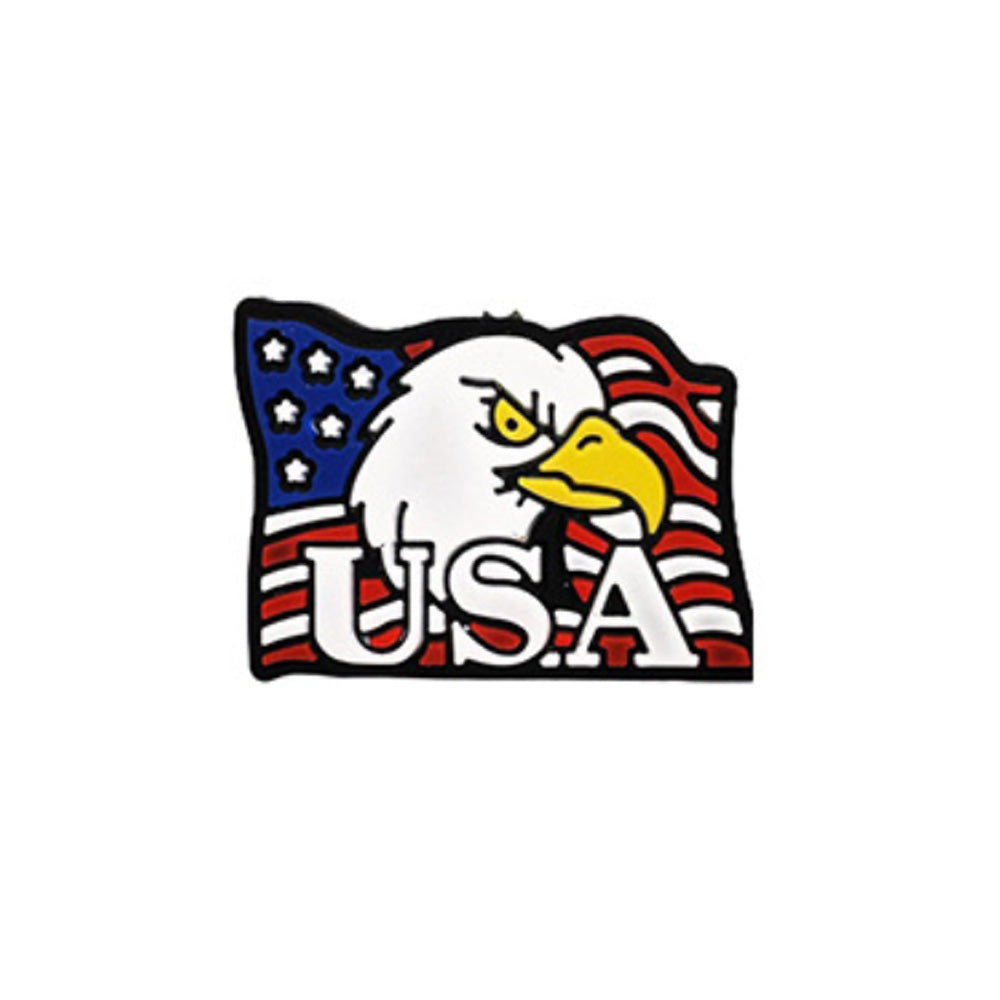 Wholesale 10pcs Cartoon American Flag Pattern Alphabet Silicone Beads