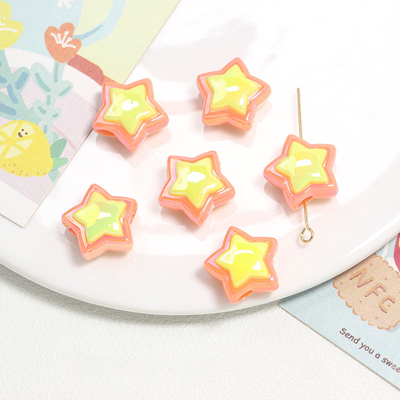 Wholesale Acrylic Love Star Candy Beads