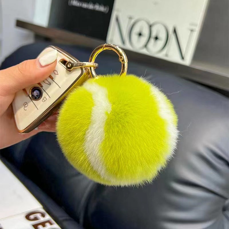 Wholesale Tennis Plush Ball Keychain