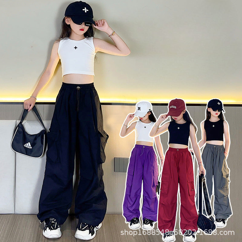 Wholesale Cotton Summer Thin Girls Overalls