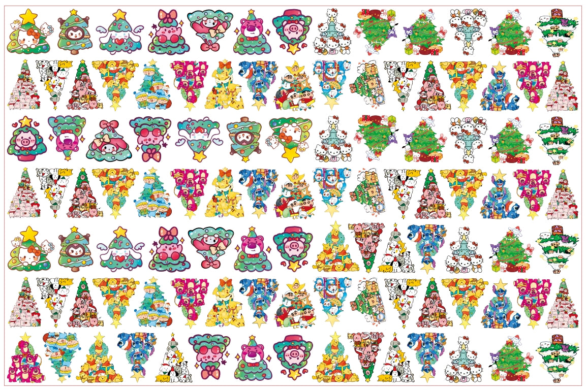 Wholesale Christmas Santa Claus Acrylic Cartoon 2cm/4cm/6cm/8cm Pieces DIY Charms Flatbacks Pendant