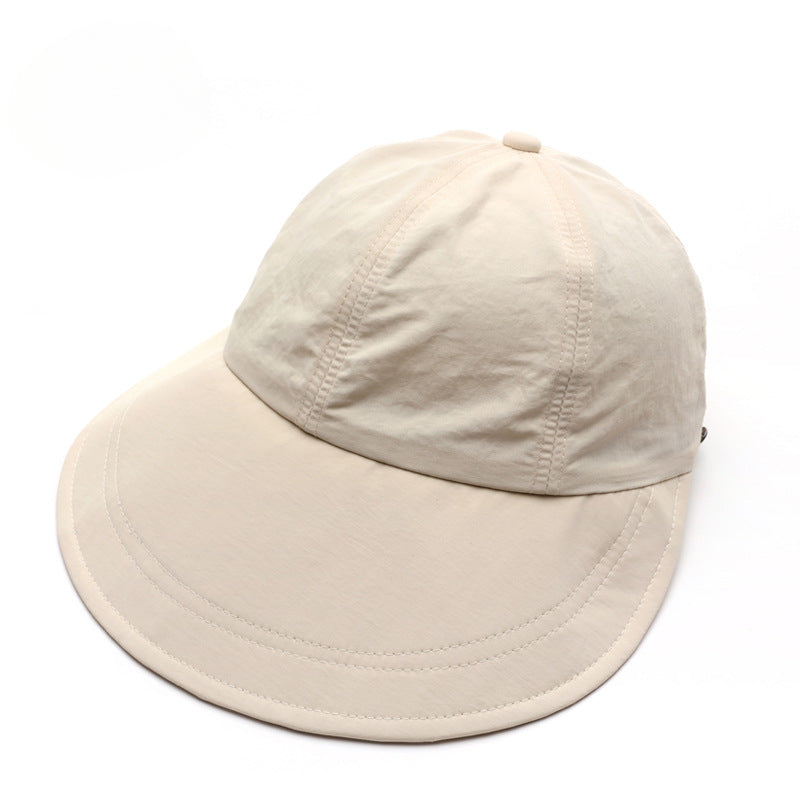 Wholesale Solid Color Light Panel Large Brim Foldable Outdoor Sun Hat