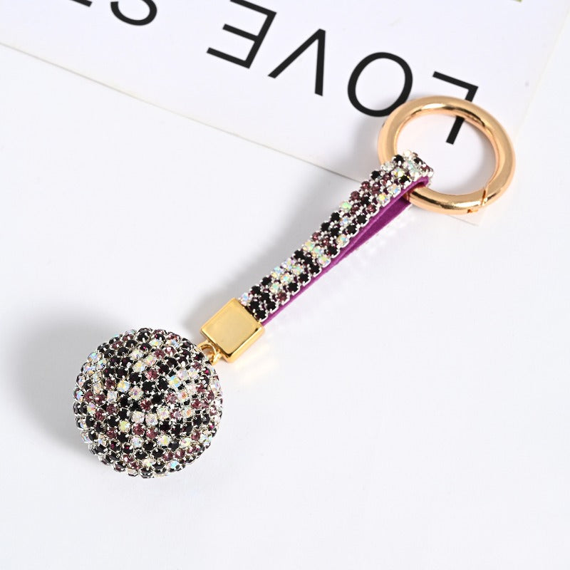 Wholesale Water Diamond Claw Chain Ball Backpack Pendant Car Keychains