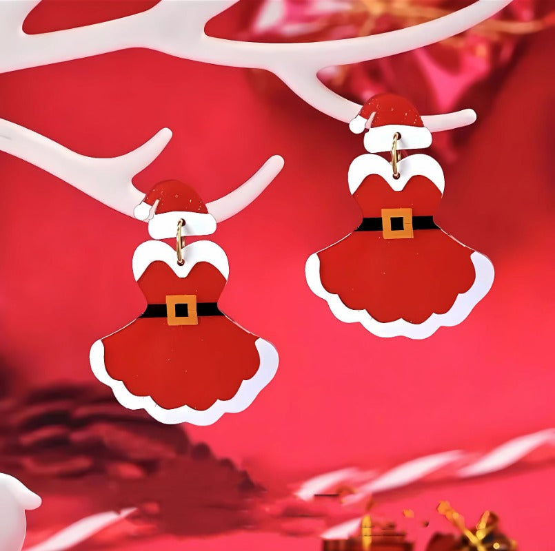 Wholesale Christmas Party Christmas Eve Ball Fashionable Earrings