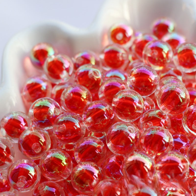 Cuentas de plástico/resina redondas de 200 piezas al por mayor