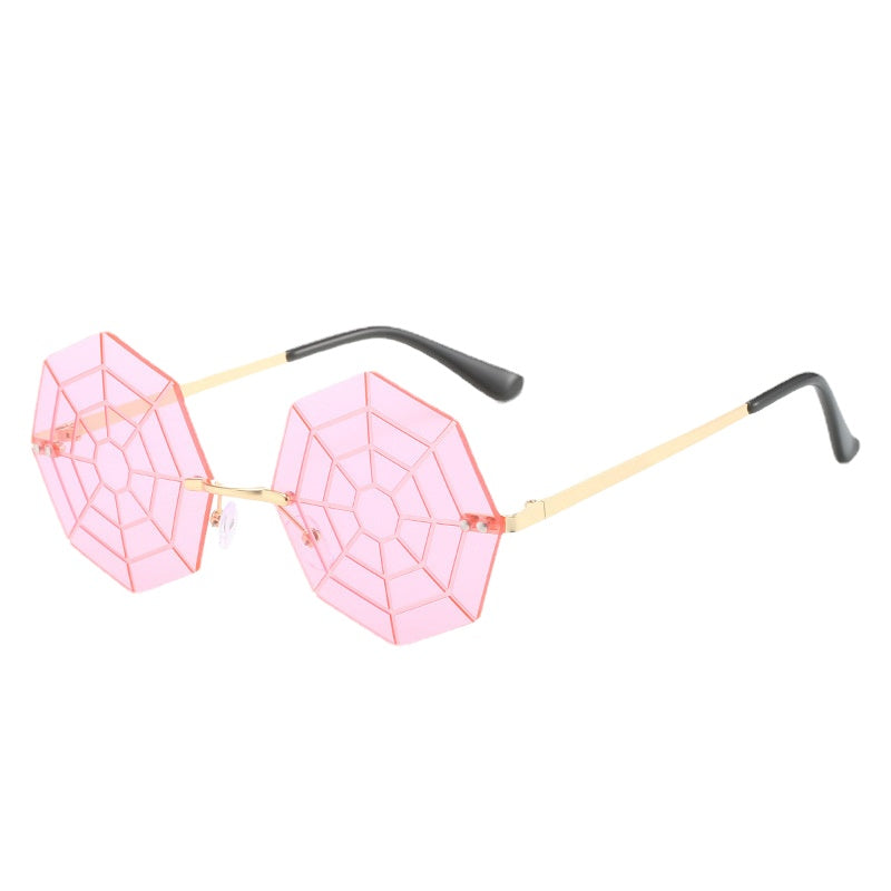 Wholesale Halloween Spider Web PC Sunglasses