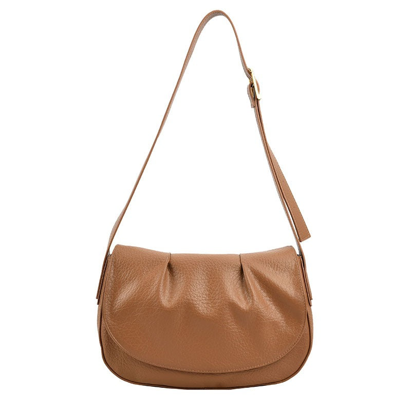 Wholesale Soft Leather Autumn Simple Large Capacity Casual Shoulder Crossbody Bag