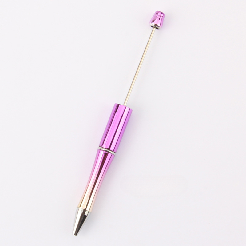 Wholesale 10pcs Plastic Gradient Beaded Ballpoint Pen