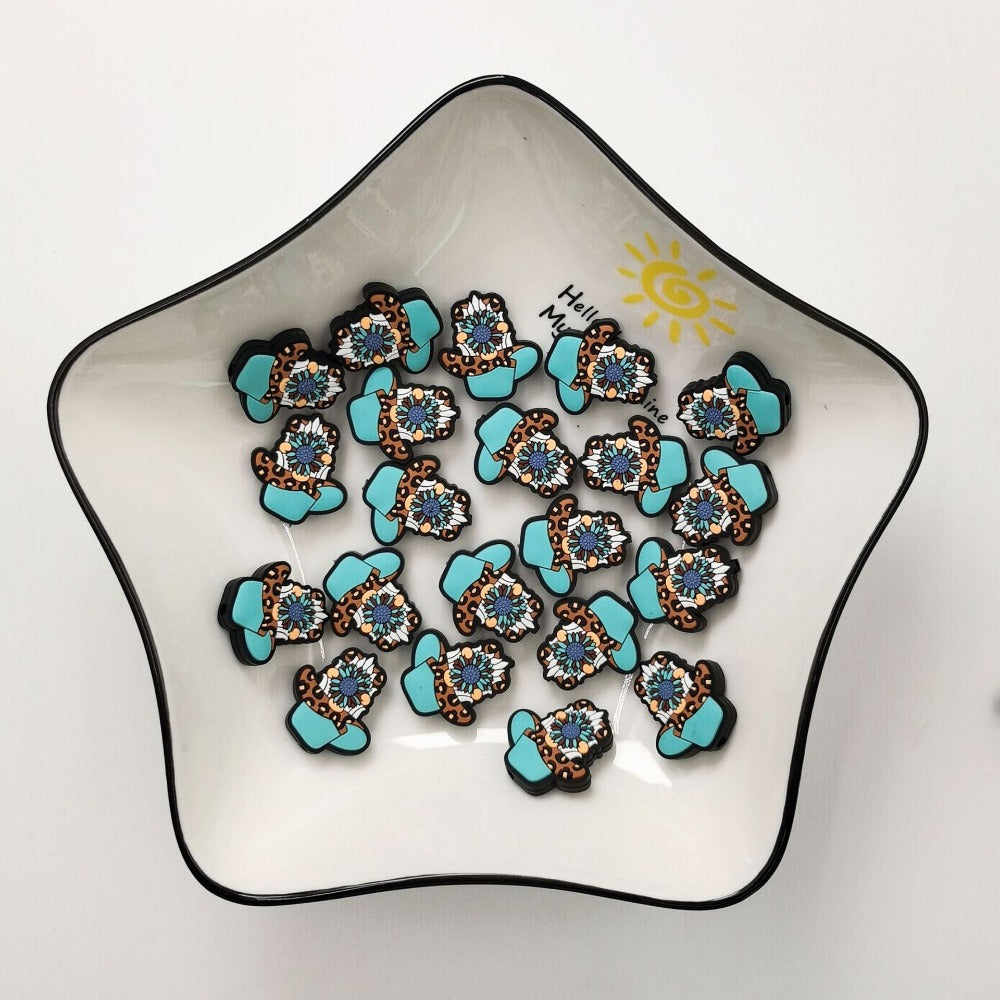 Wholesale 10pcs Silicone Beads Cartoon Focus Beads Creative Multifunctional Beads