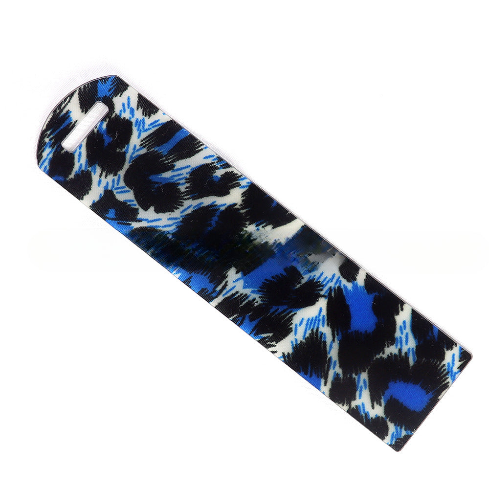 Wholesale 10pcs New Leopard Glitter Acrylic Bookmark DIY Pendant Booktag