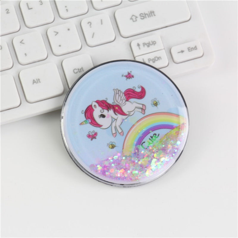 Wholesale Creative Cartoon Magnet Flowing Sand PVC Soft Rubber 3D Refrigerator Adhesive