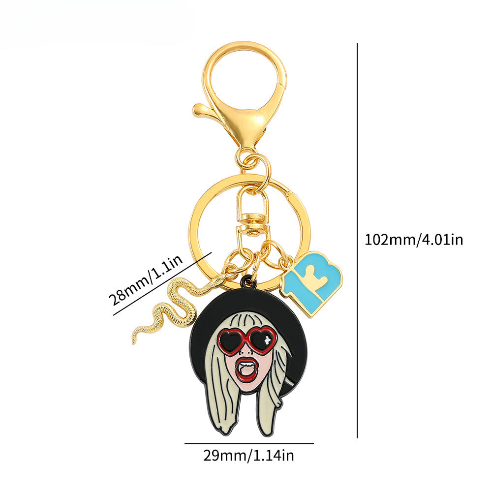 Wholesale Taylor Swift Metal Keychains