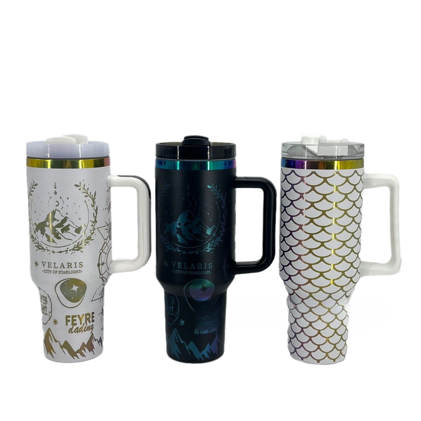 Wholesale Hot 40oz Dazzling Color Laser Liner Stainless Steel Car Protection Cup