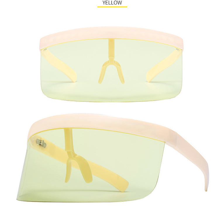 Wholesale One Piece Cover Face PC Sunglasses