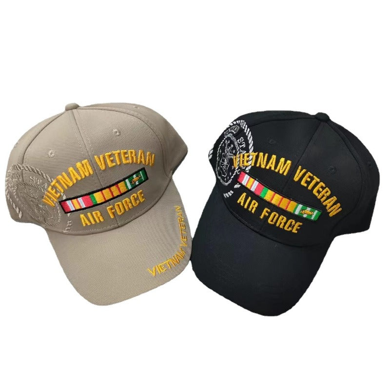 Wholesale Cotton Double Row Letter Colorful Embroidered Sun Protection Baseball Caps