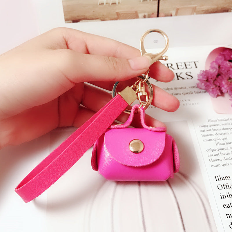 Wholesale Leather Cute Mini Coin Purse Keychain
