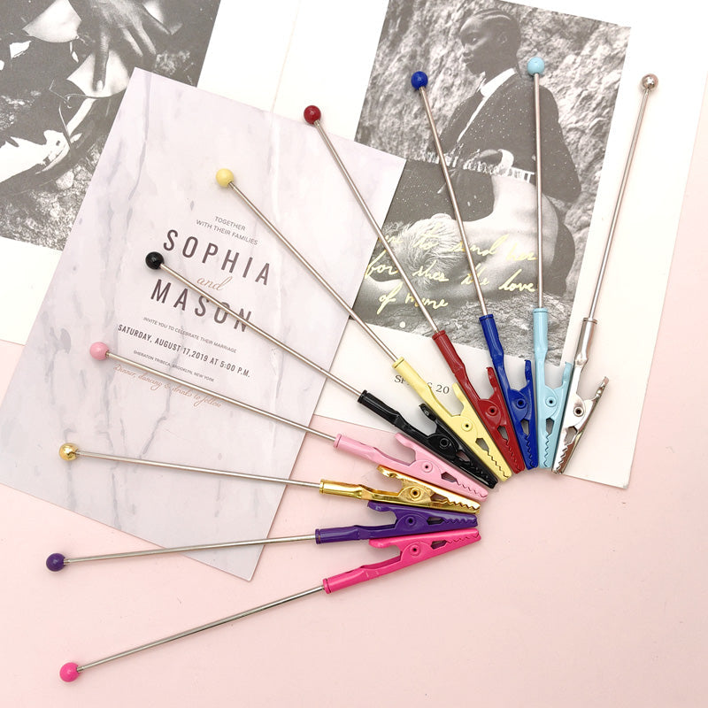 Wholesale Beadable Alligator Clips ATM Card Taker