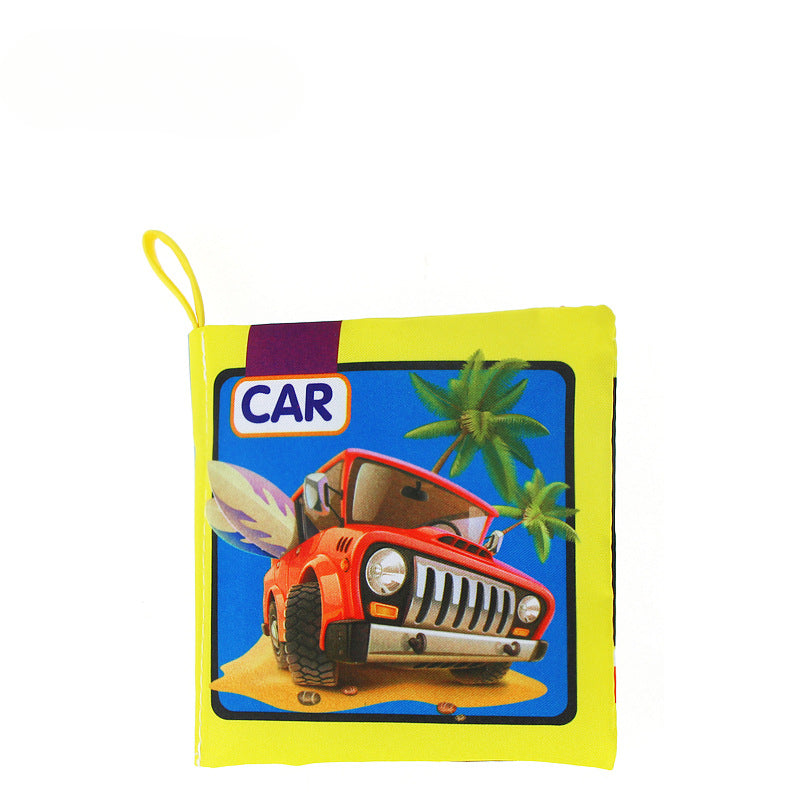 Wholesale Baby English Phonetic Paper Palm Cloth Book Early Education Toy Digital Shape Animal Cognition Book