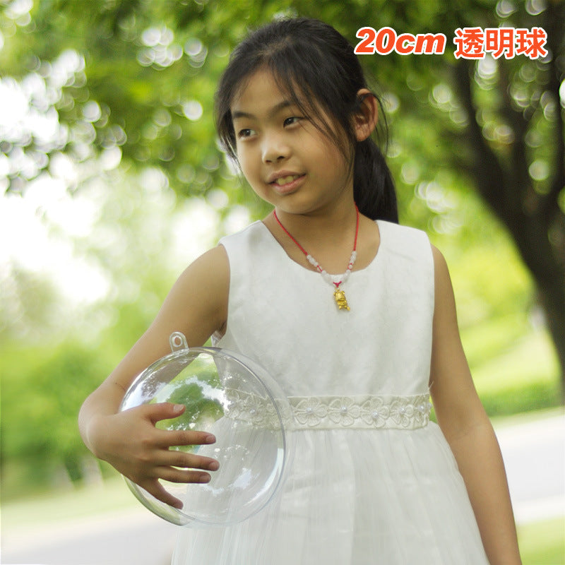 Wholesale Christmas Decorative Balls Acrylic Plastic Transparent Balls