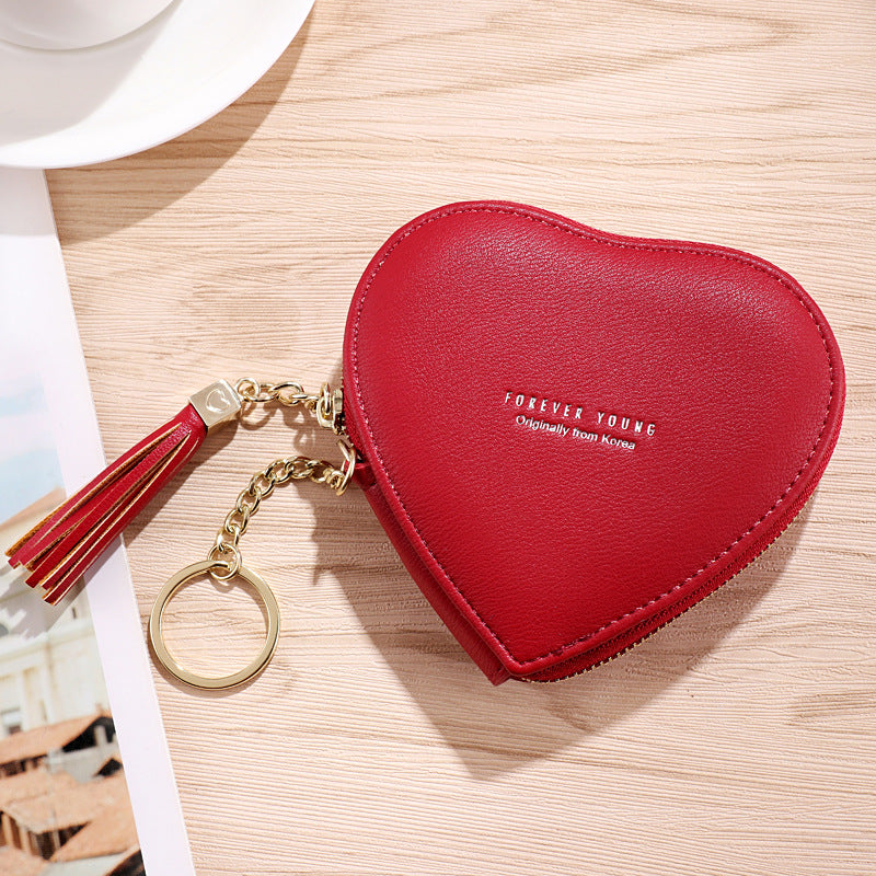 Wholesale PU Cute Heart Coin Purse Ladies Coin Purse