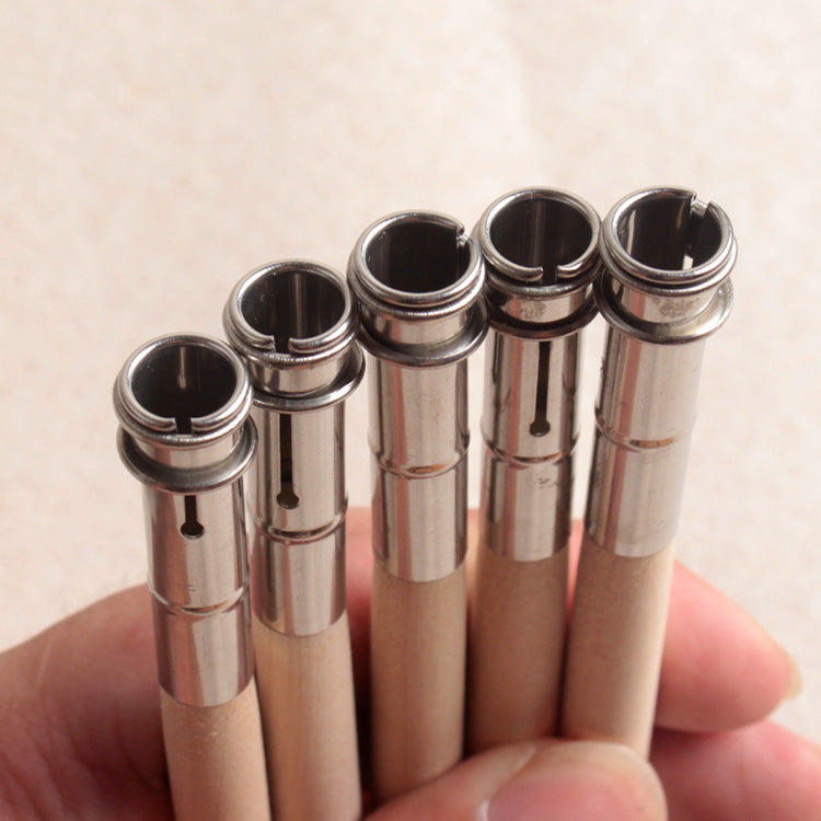 Wholesale Metal Single End Wooden Pencil Extender, Sketch Pencil Connector