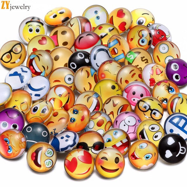 Wholesale 10pcs18MM Alloy Bracelet Pendant Exotic Glass DIY Buckle Jewelry Buckle