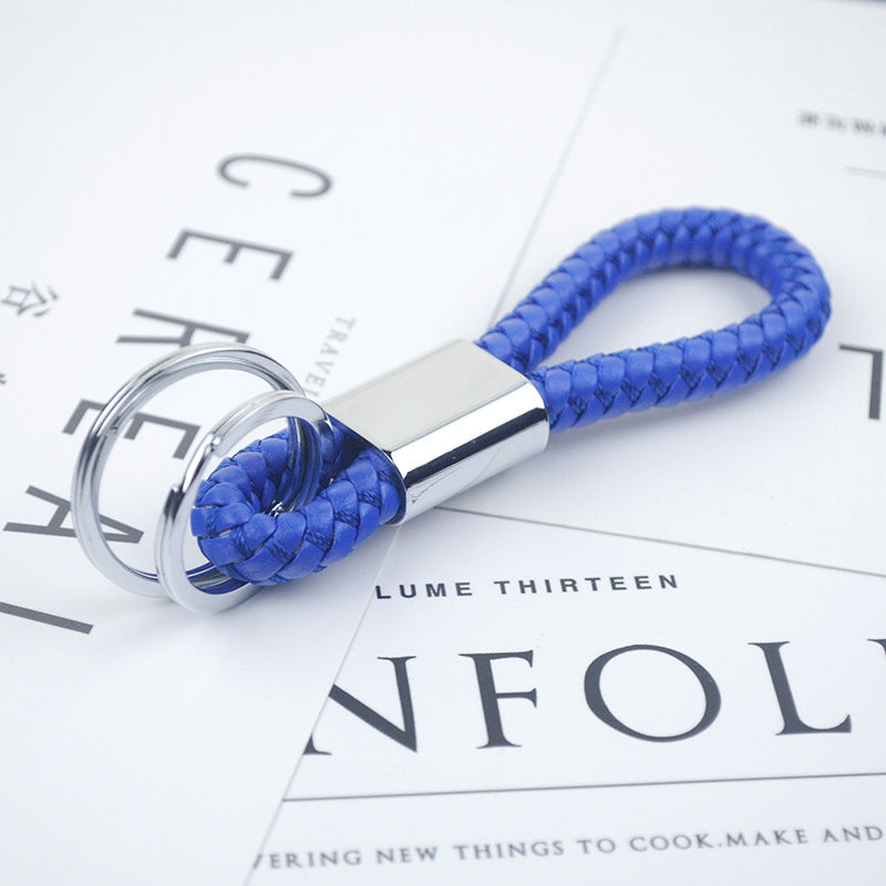 Wholesale Dynamic Rope Double Ring Leather Key Ring
