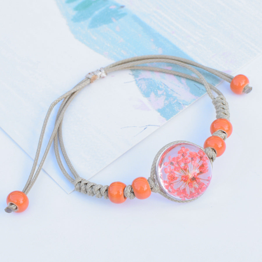 Wholesale Gypsophila Dried Flower Specimen Everlasting Flower Bracelet