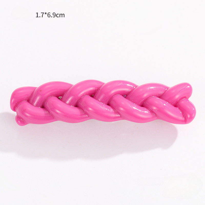 Wholesale Candy Color Resin Wavy Hair Clips
