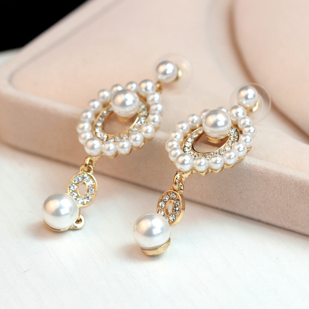 Wholesale Rhinestone Pearl Earrings