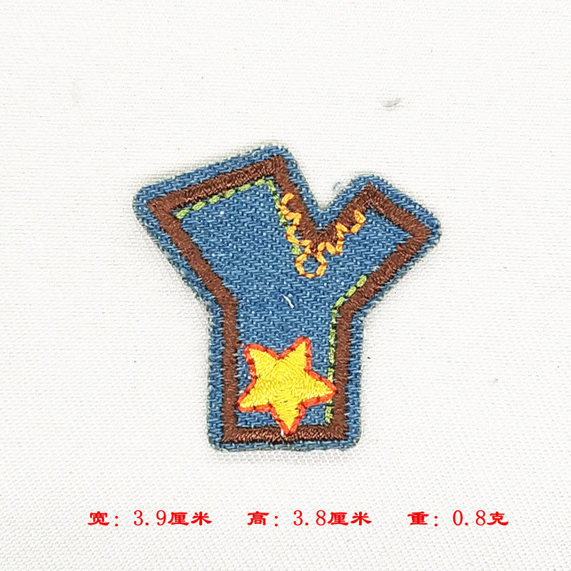Wholesale Alphabet patch cartoon children patch