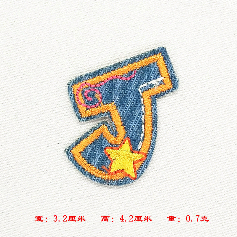 Wholesale Alphabet patch cartoon children patch