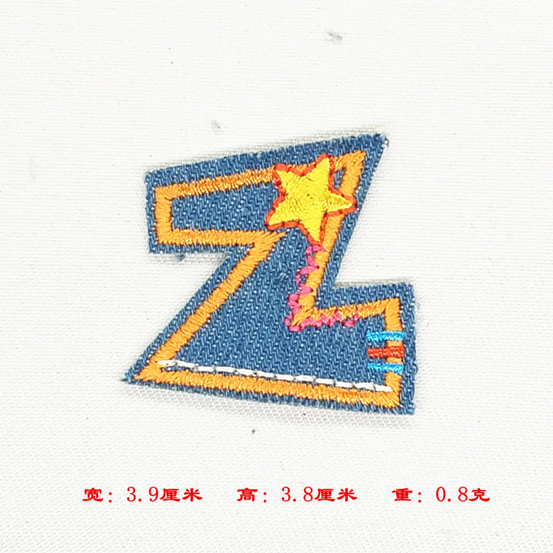 Wholesale Alphabet patch cartoon children patch