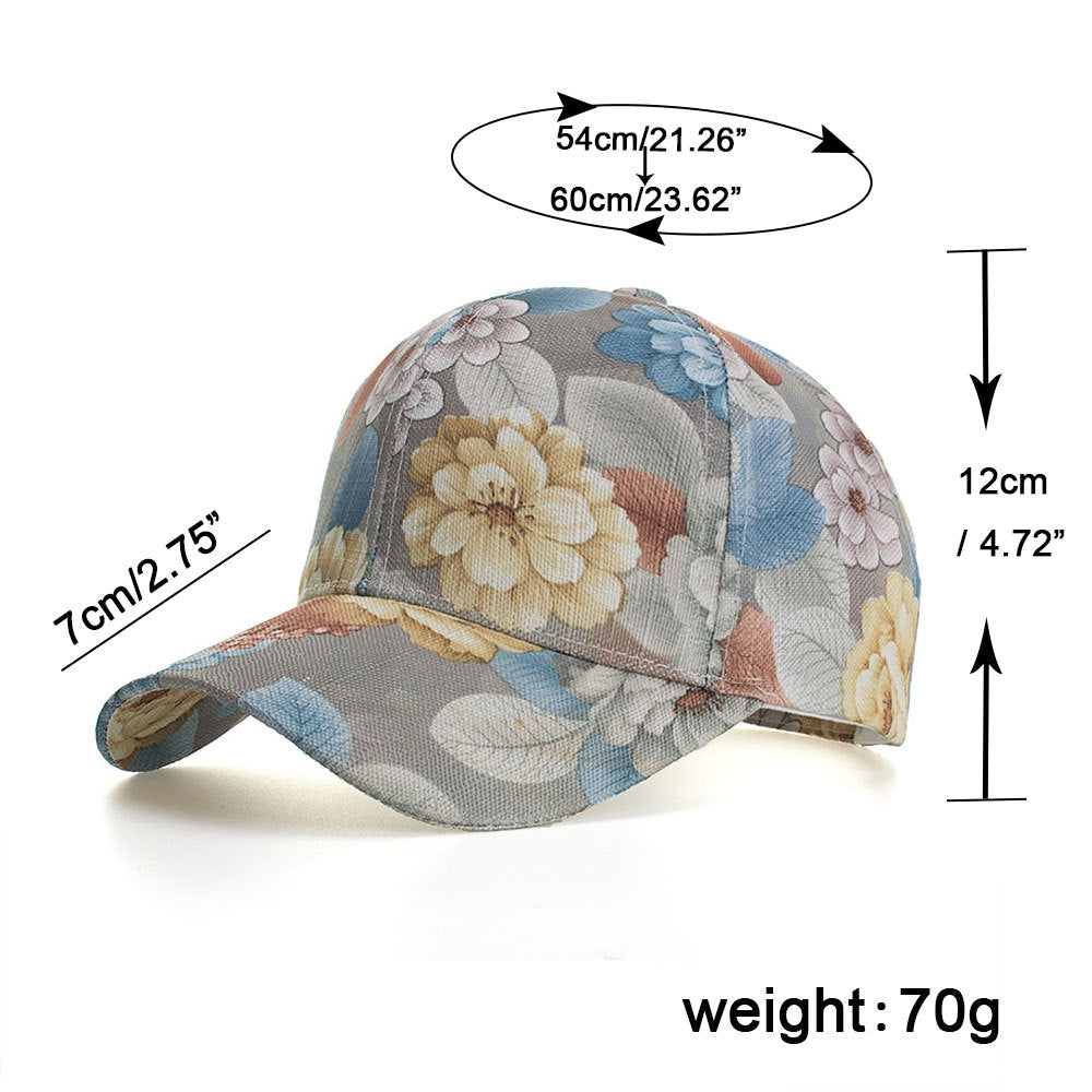 Wholesale  Lace Printed Baseball Cap Sunshade Outdoor Sun Hat