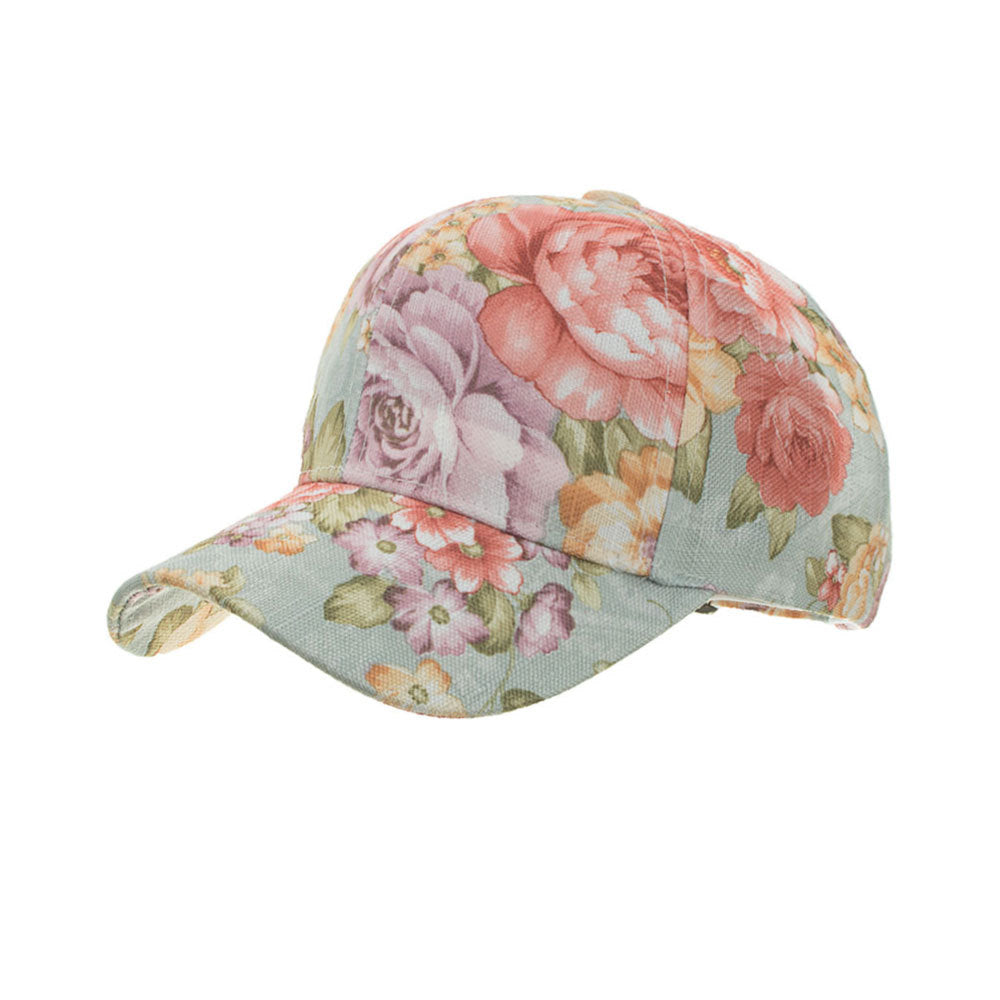 Wholesale  Lace Printed Baseball Cap Sunshade Outdoor Sun Hat
