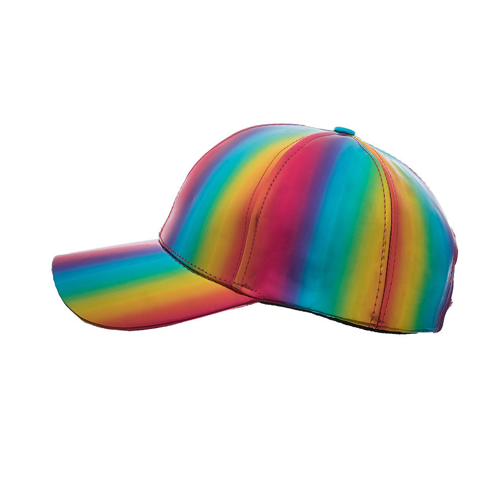 Wholesale  PU color laser baseball cap sunshade outdoor sun hat