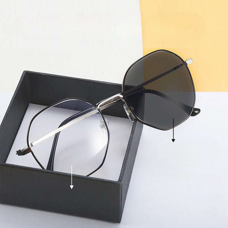 Gafas de sol de PC lightmue con color poligonal que cambia de color al por mayor