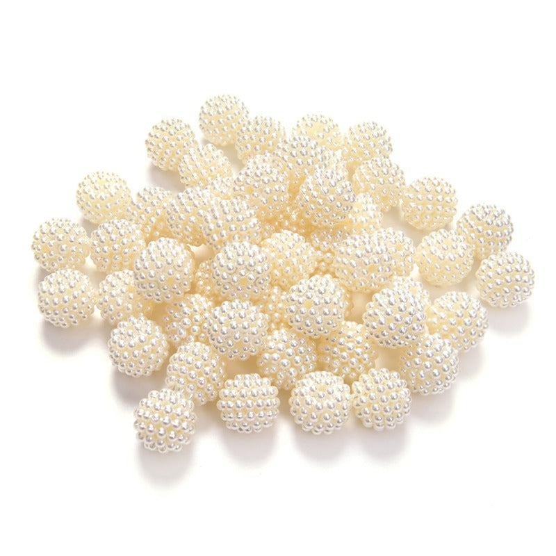 Wholesale 100pcs ABS Bayberry Beads Gypsophila Imitation Pearl Ball Wedding Flower Ball DIY Beads